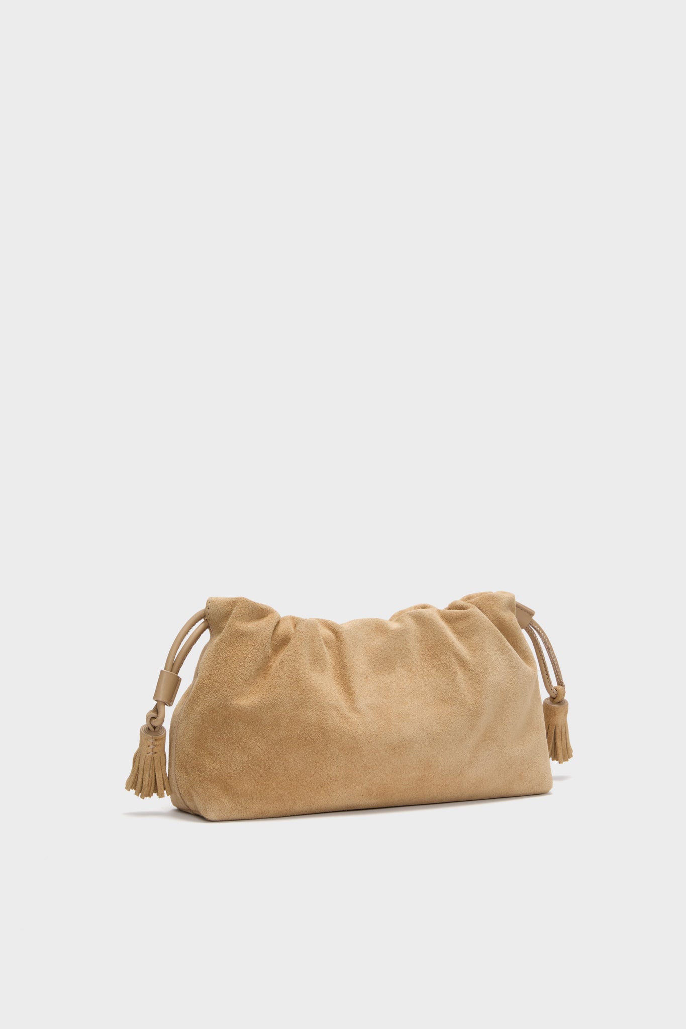 Latte Small Suede Stash Crossbody