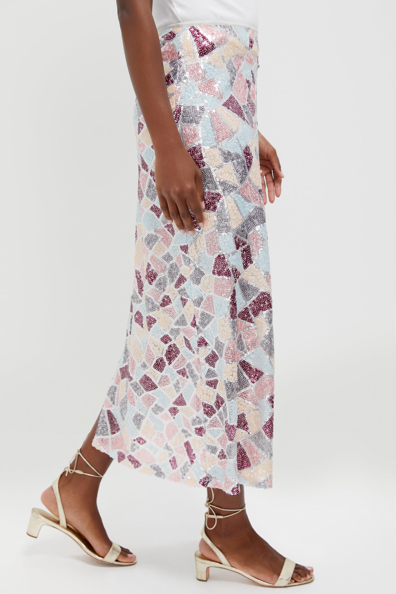Sequin Flare Arden Maxi Skirt