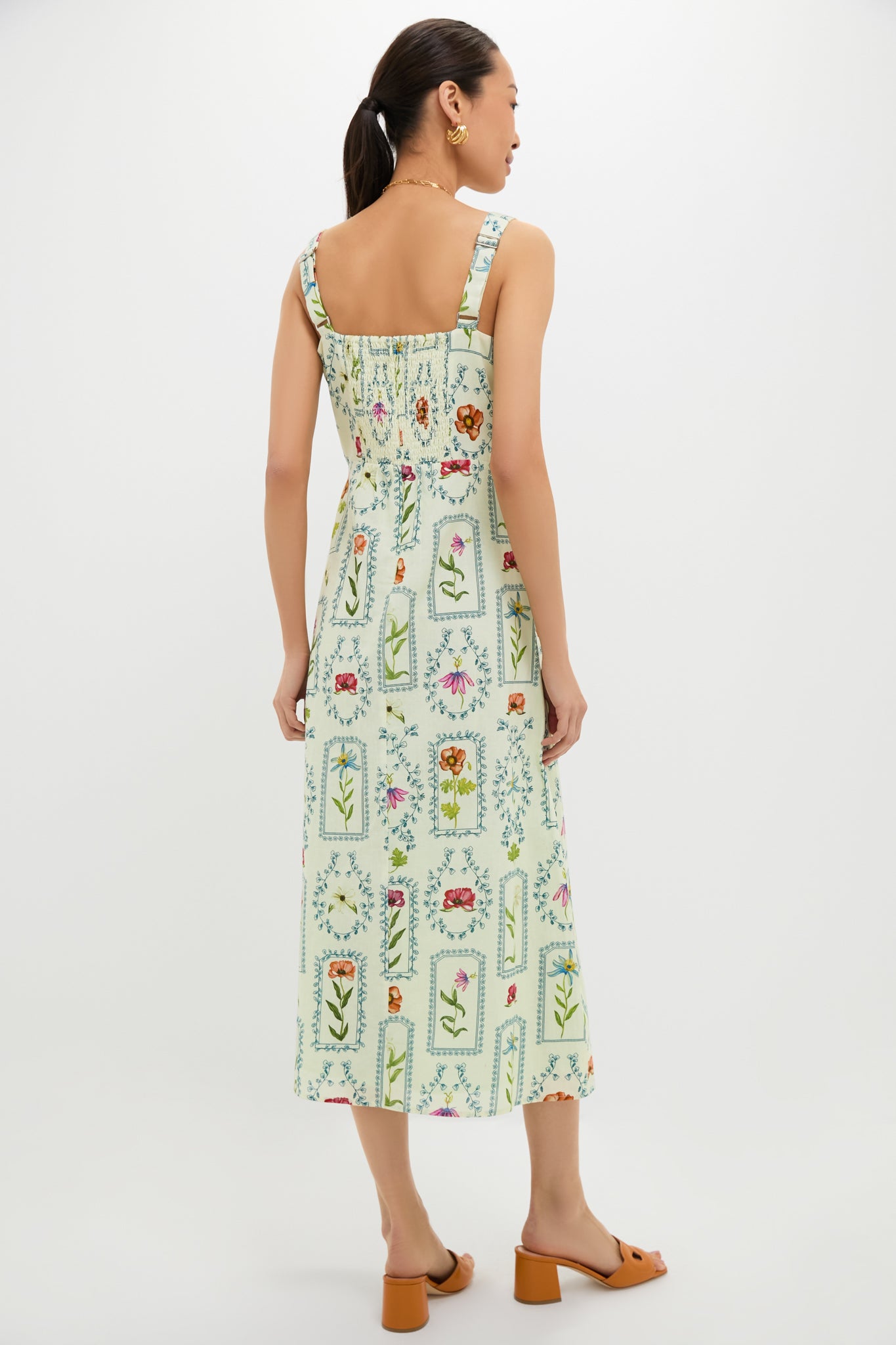 Mint Stamp Minnie Midi Dress
