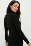 Black Softest Rib Turtleneck