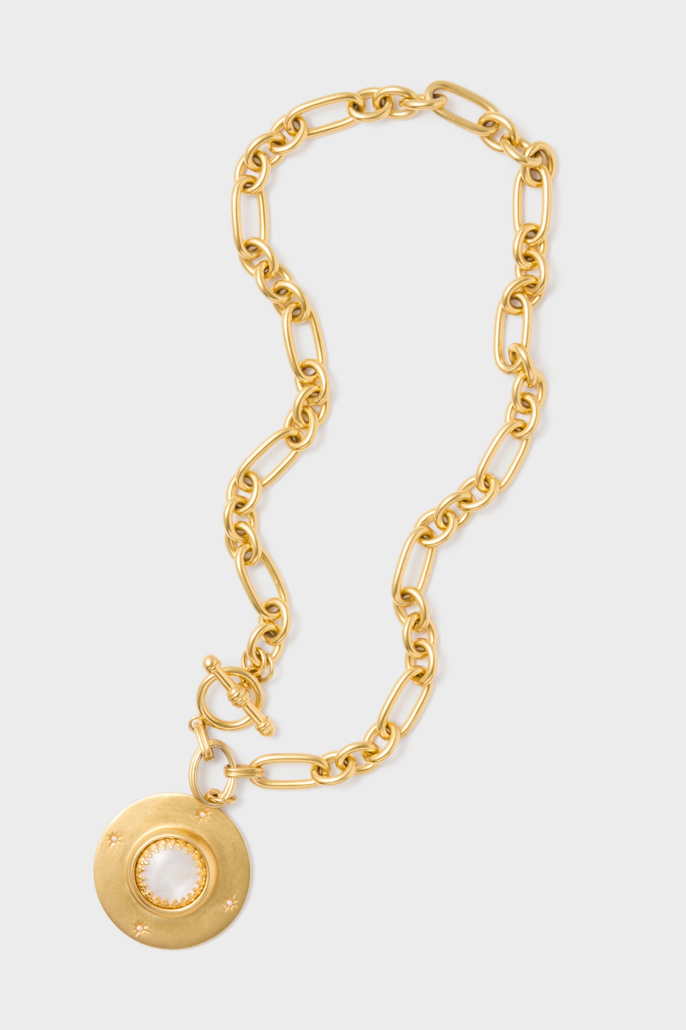 Gold Saturn Necklace