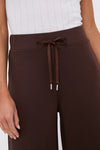 Chocolate Brown Wide Leg Comfort Stretch Finn Pants