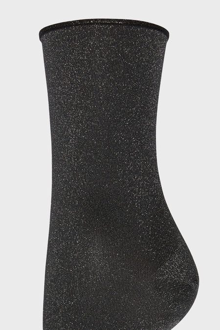 Black Silver Stardust Socks