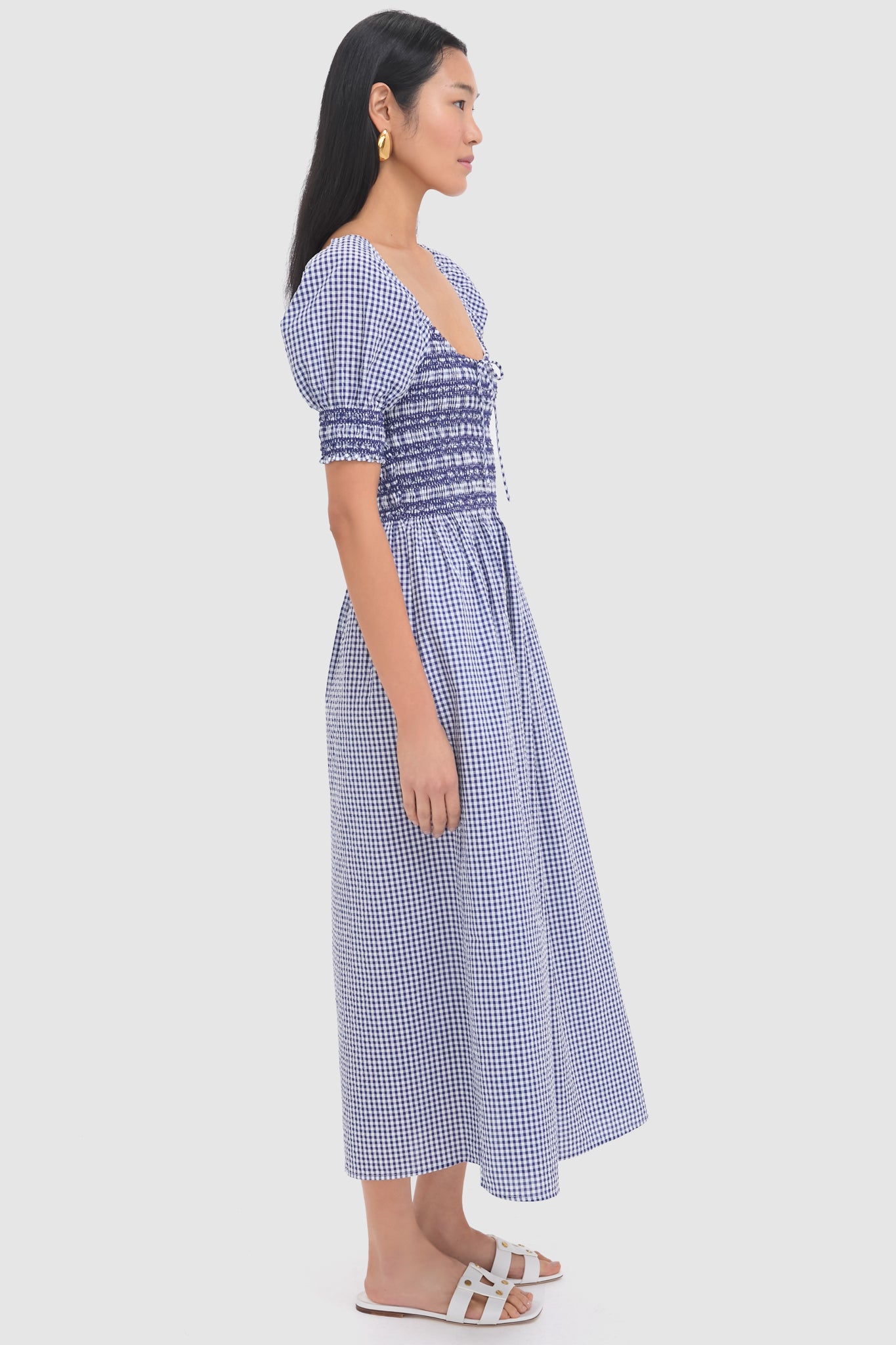 Navy Gingham Madeline Nap Dress
