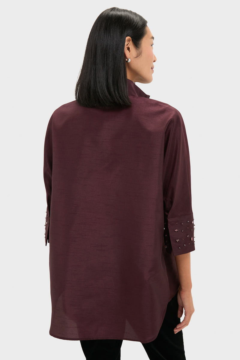 Winetasting Embellished Willow Blouse