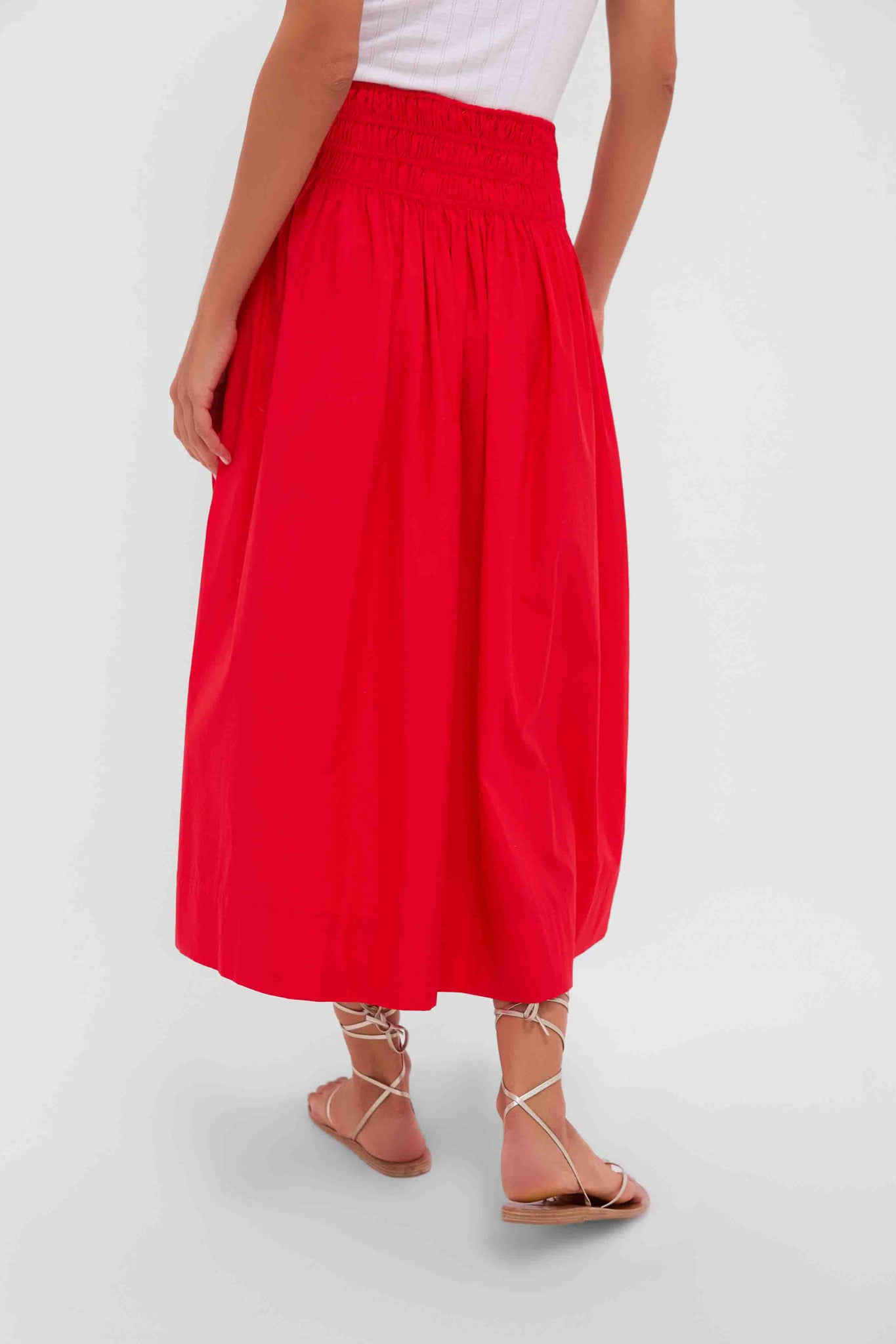 Hot Red The Viola Skirt