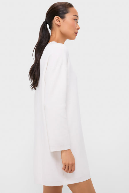Winter White Vivianne Crewneck Dress