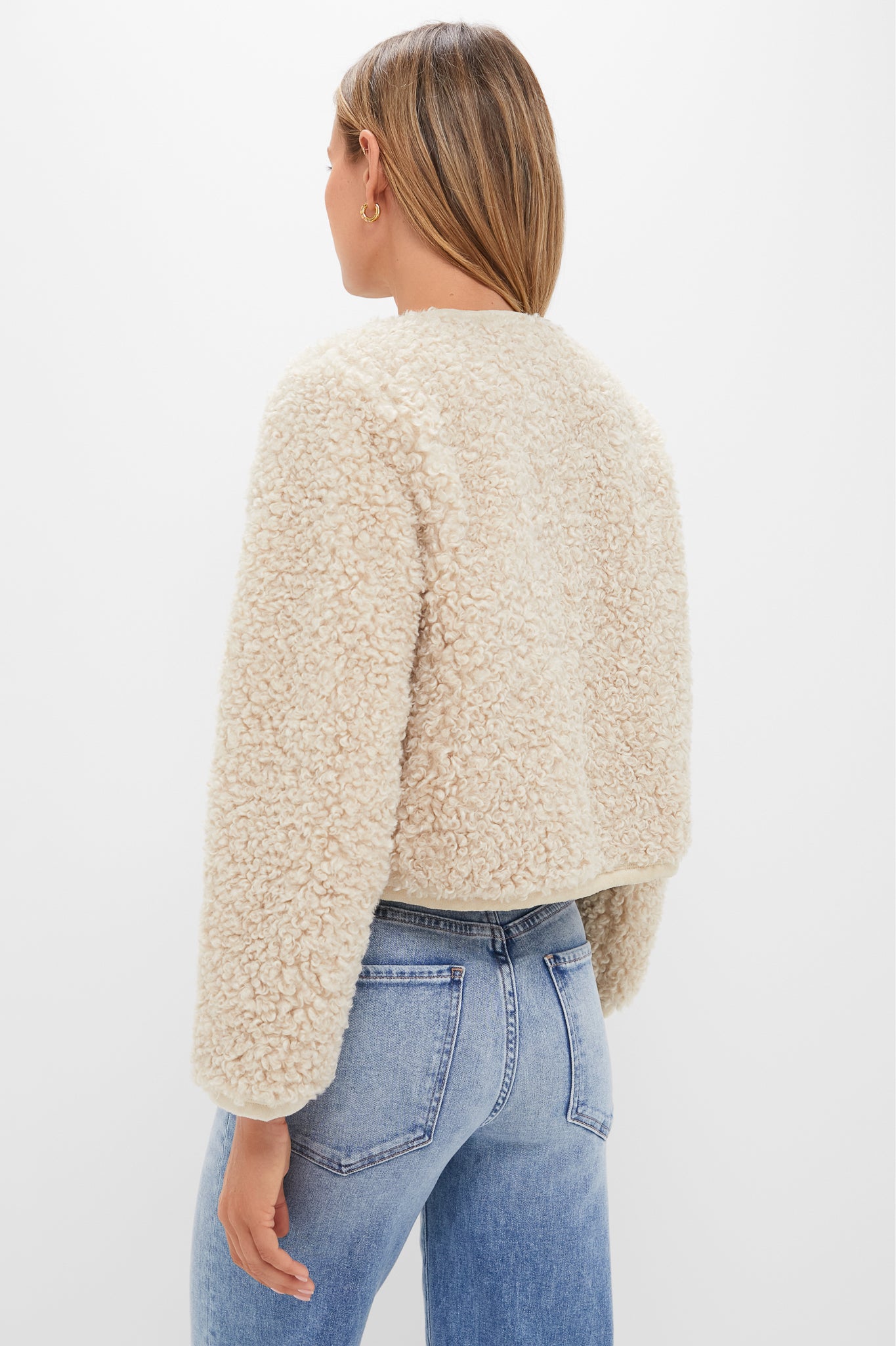 Cream Sherpa Cameron Jacket | Hyacinth House