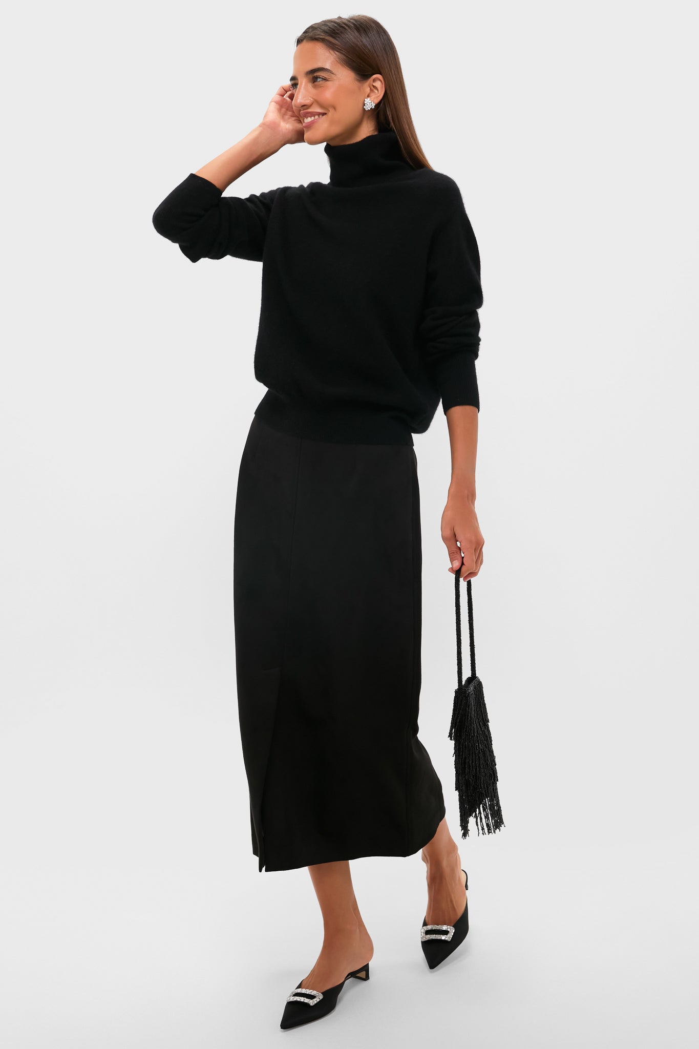 Black Cashmere Turtleneck Sweater | Tuckernuck