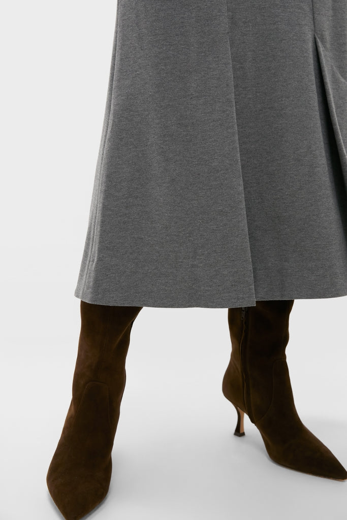 Charcoal Heather Mona Maxi Skirt