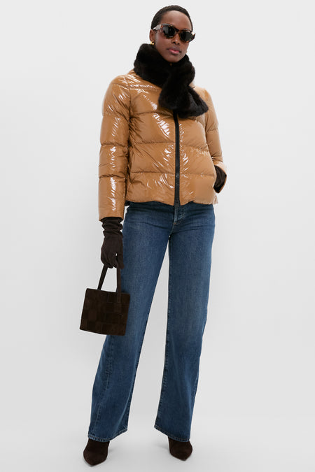 Cammello Gloss Zipper Jacket