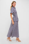 Navy Check Boogie Woogie Bugle Boy Dress