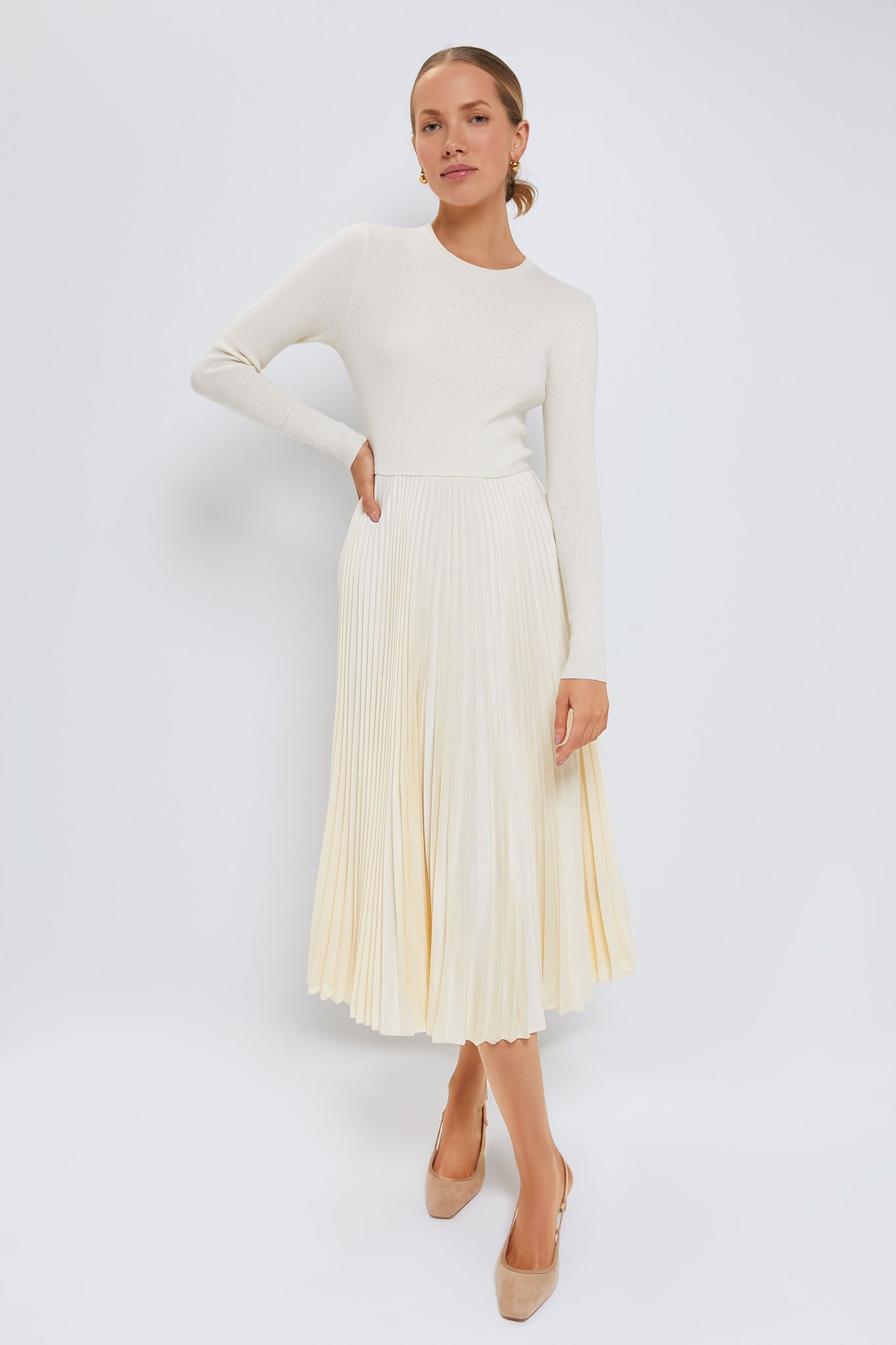 polo ralph lauren long sleeve day dress Polo Ralph Lauren Mini long-sleeve Day Dress | Black