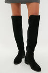 Exclusive Black Suede Waterproof Velma Boots