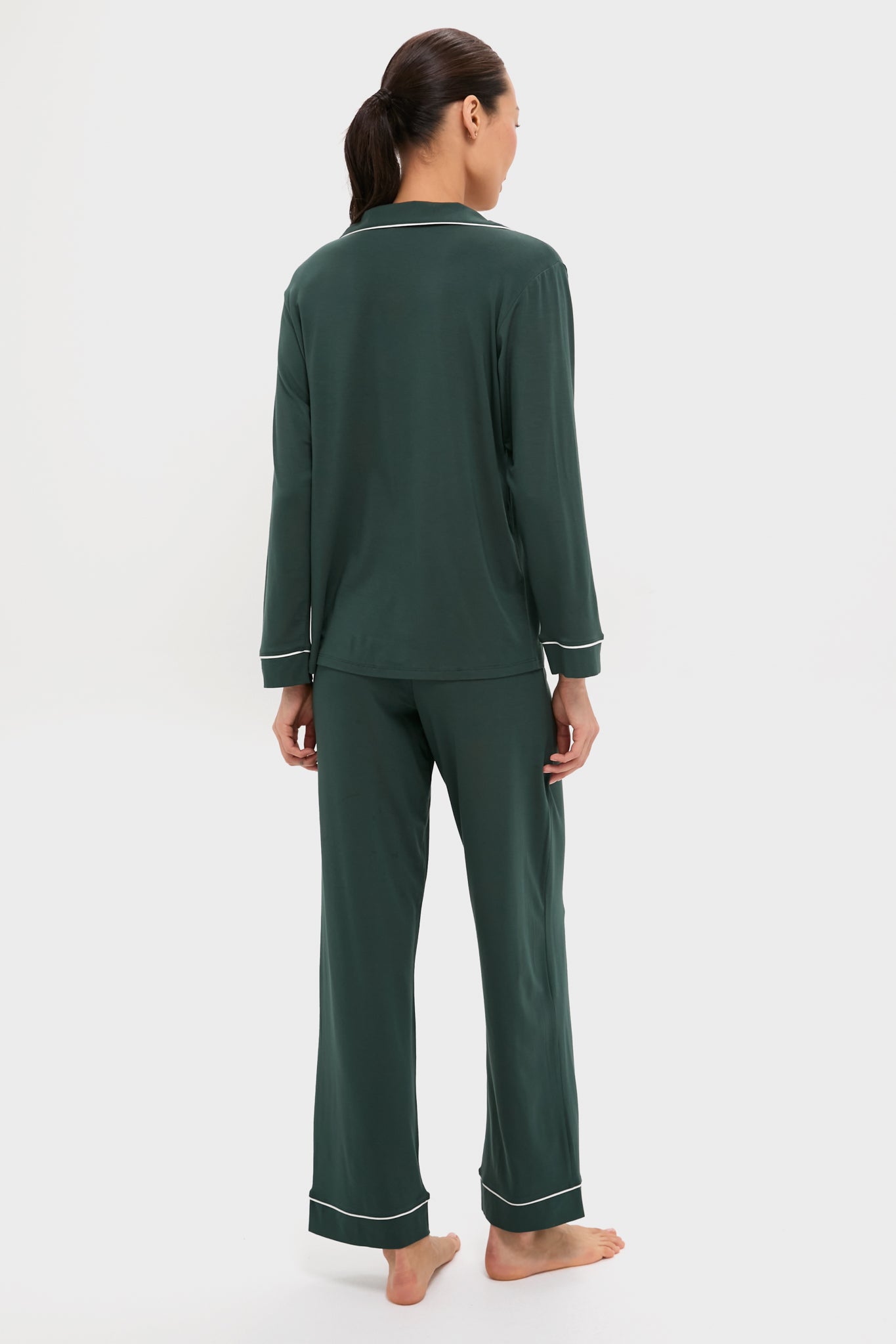 Pine and Ivory Gisele Long PJ Set