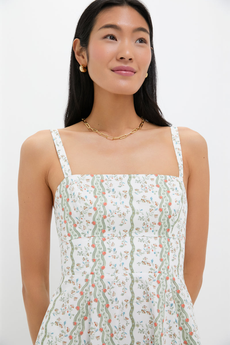 Green Multi Provence Floral Margot Dress