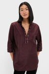Winetasting Embellished Willow Blouse