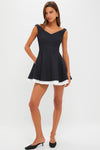 Black Multi Dorothie Off-Shoulder Mini Dress