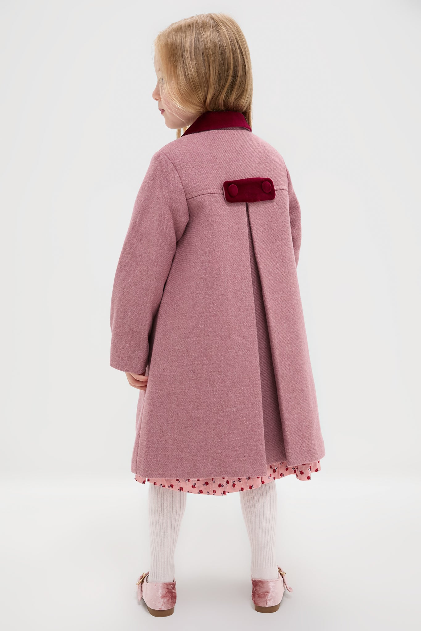 Dusty Pink Arrieta Girl Coat