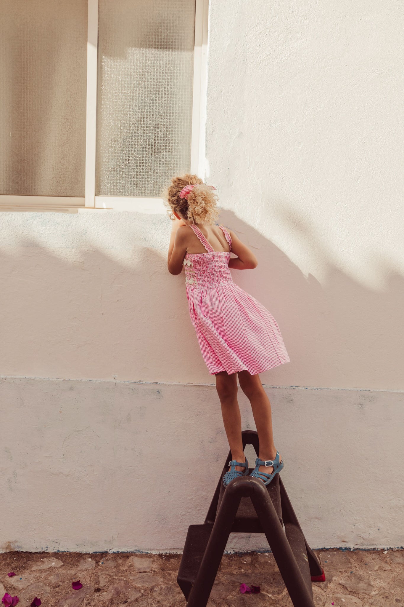 Pink Fragola Vichy Tessa Dress