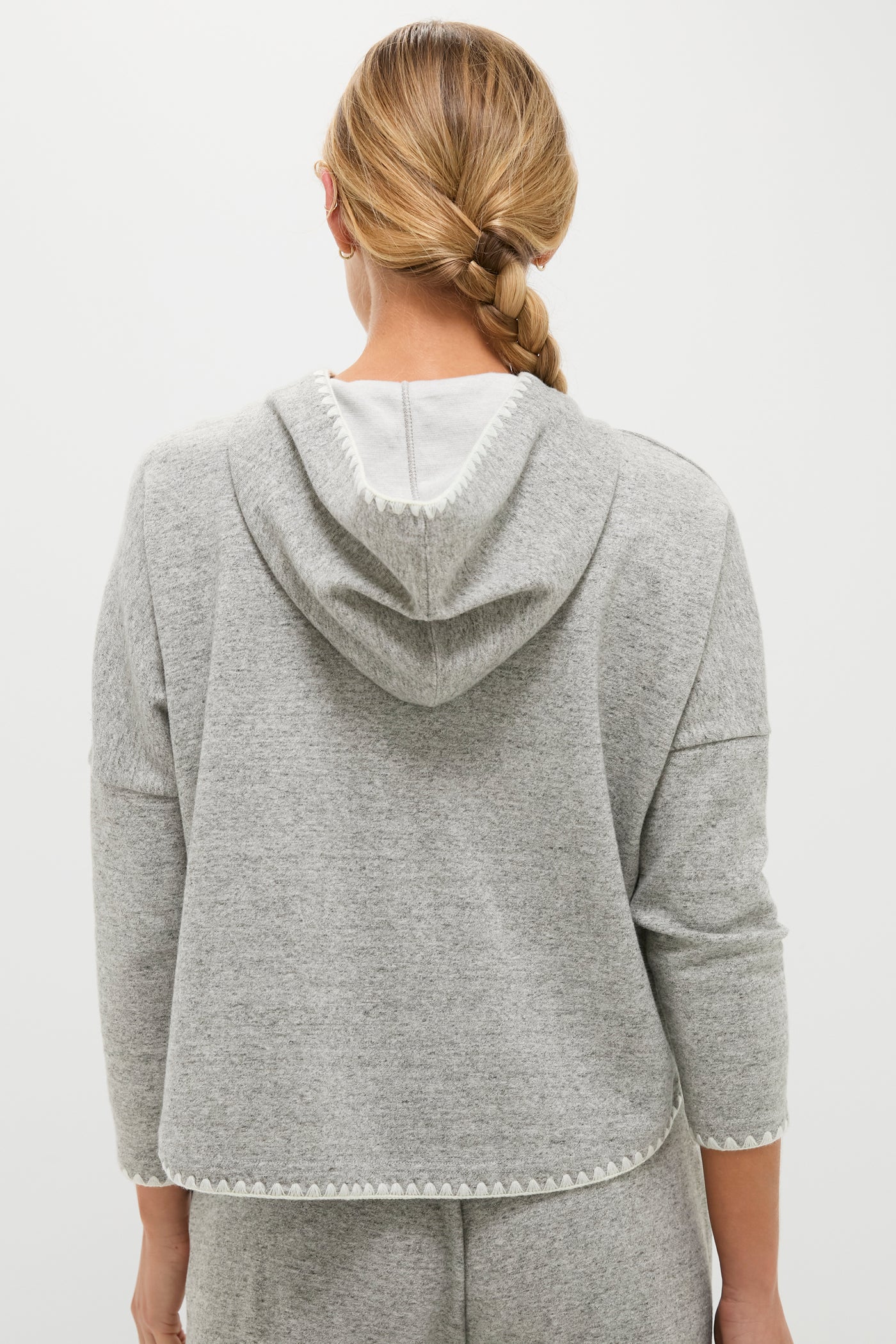 Heather Gray Cropped Eden Sweatshirt