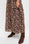Brown Floral Jocelyn Maxi Dress