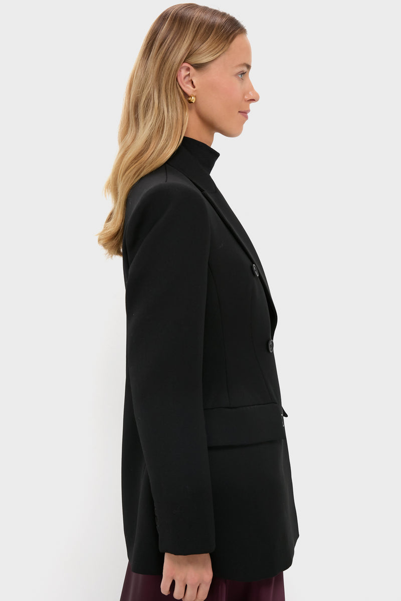 Black Sculpted Olivier Blazer