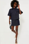 Navy Denim Taryn Mini Skirt