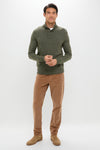 Maple Brown Stretch Terry Corduroy 5 Pocket Pant
