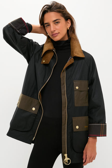Black Luella Wax Jacket