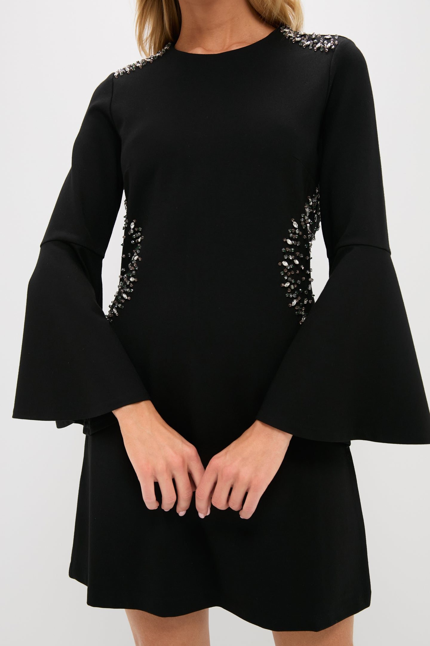 Black Embellished Farrow Dress