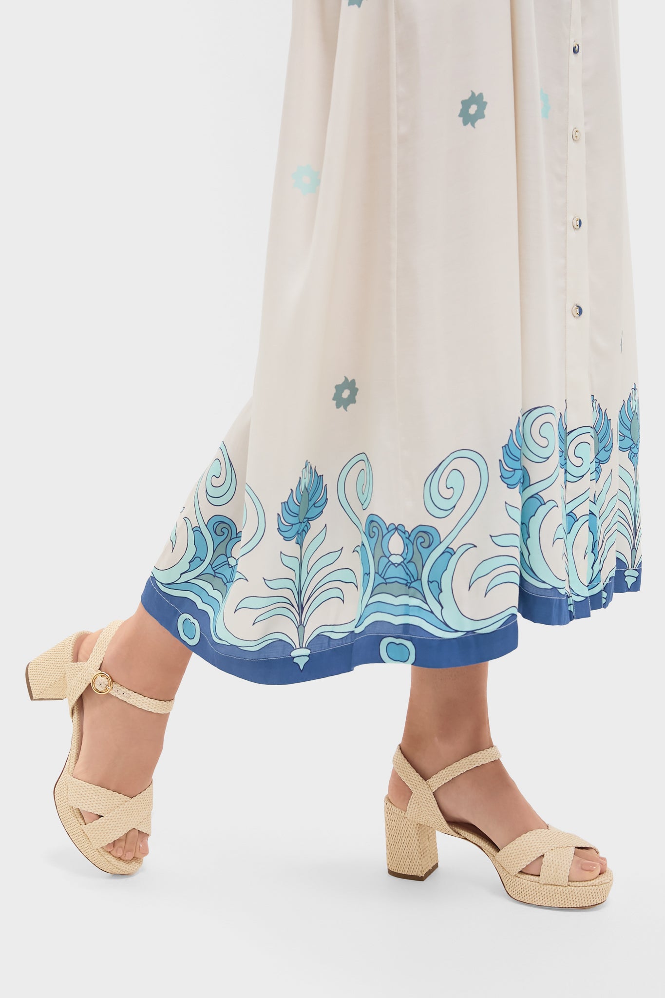 Natural Raffia Deidre Heels
