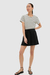 Black Pique Radley Mini Skirt