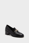 Perfect Black Jessa Heeled Loafer