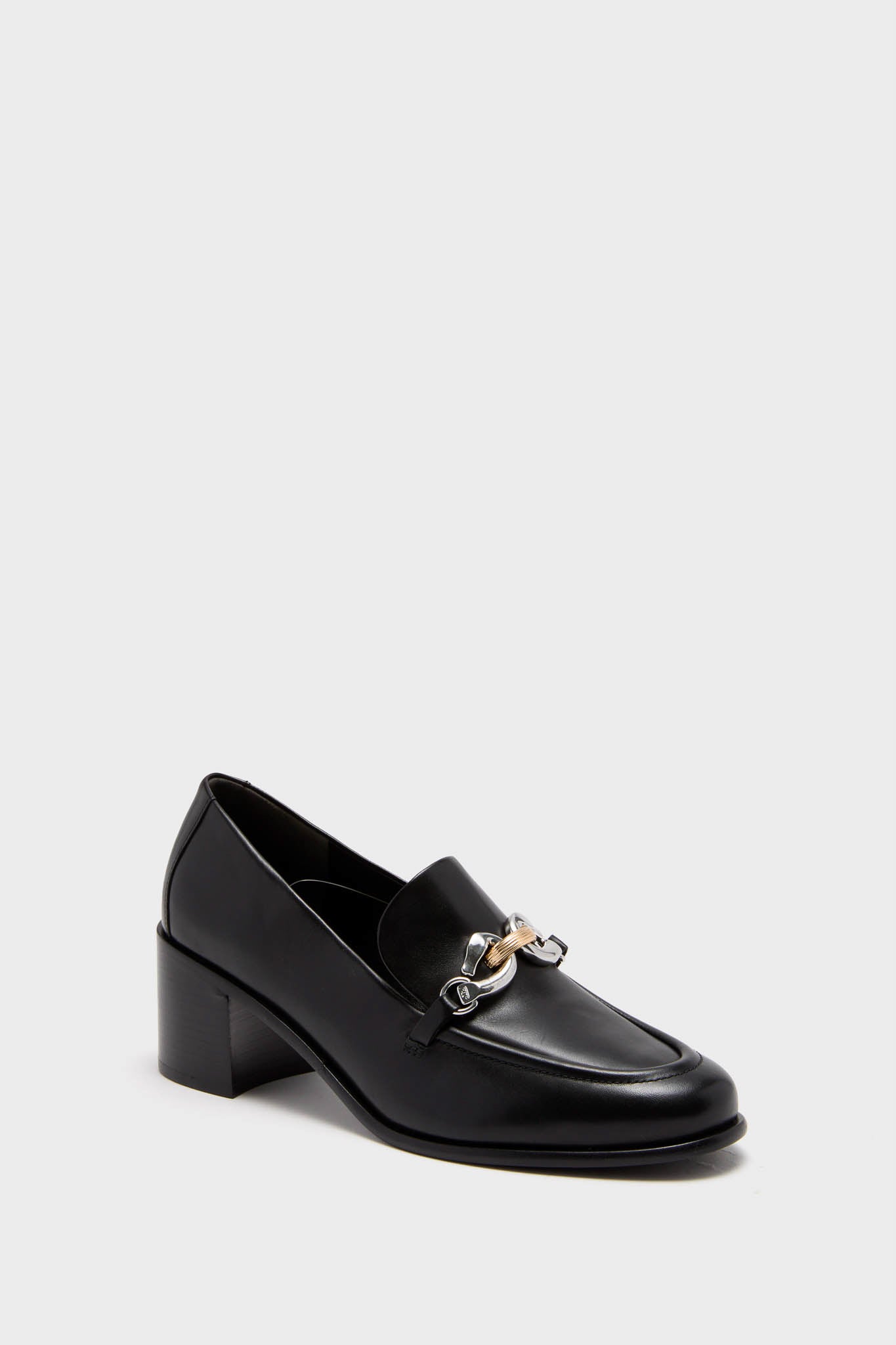 Perfect Black Jessa Heeled Loafer