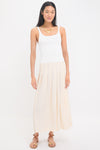 Arctic Wolf Atelier Pleated Maxi Skirt
