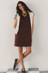 Ganache Vegan Suede Marlowe Dress