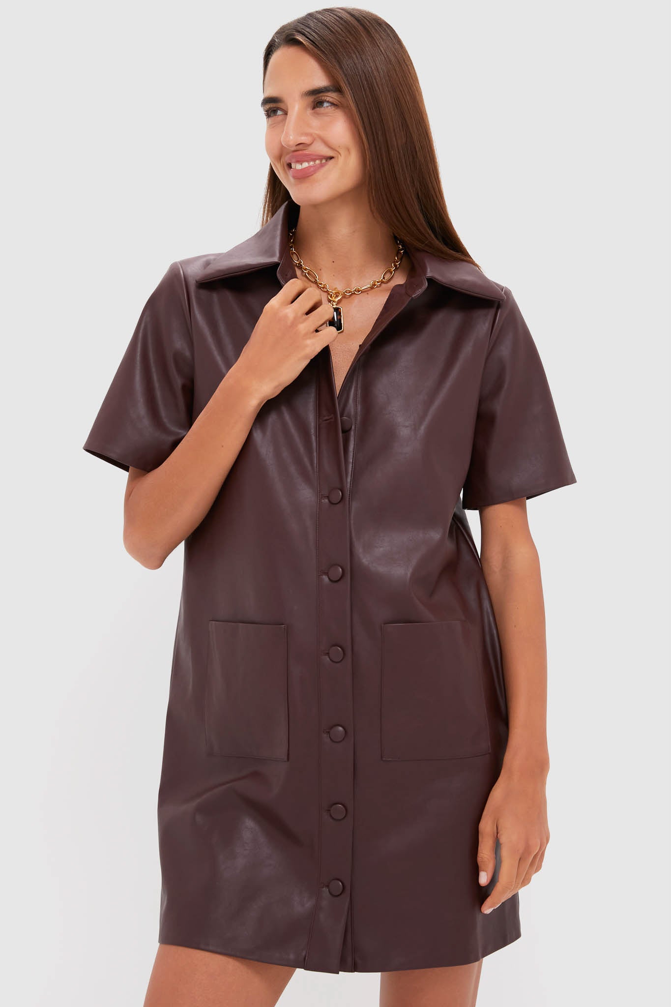 tuckernuck leather dress Black Leather Clifton Dress Tuckernuck Black Leather / XXXL