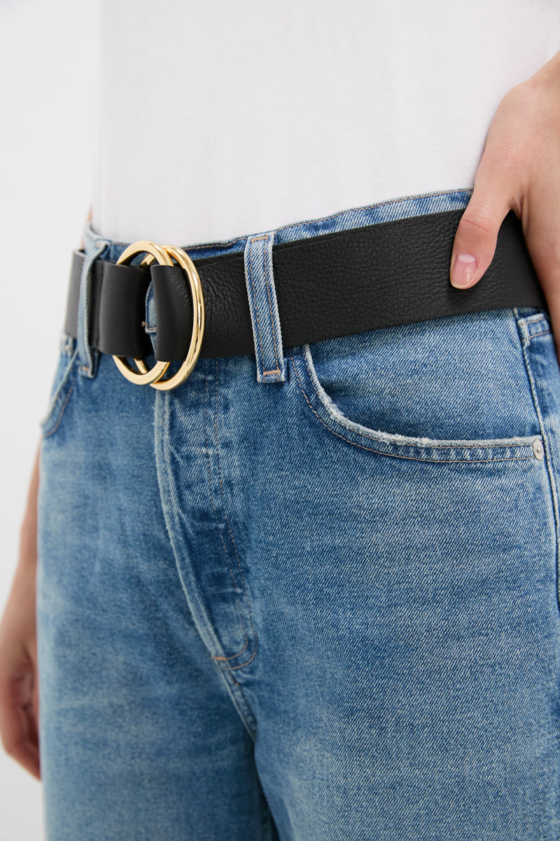 Black and Gold Tumble Belt
