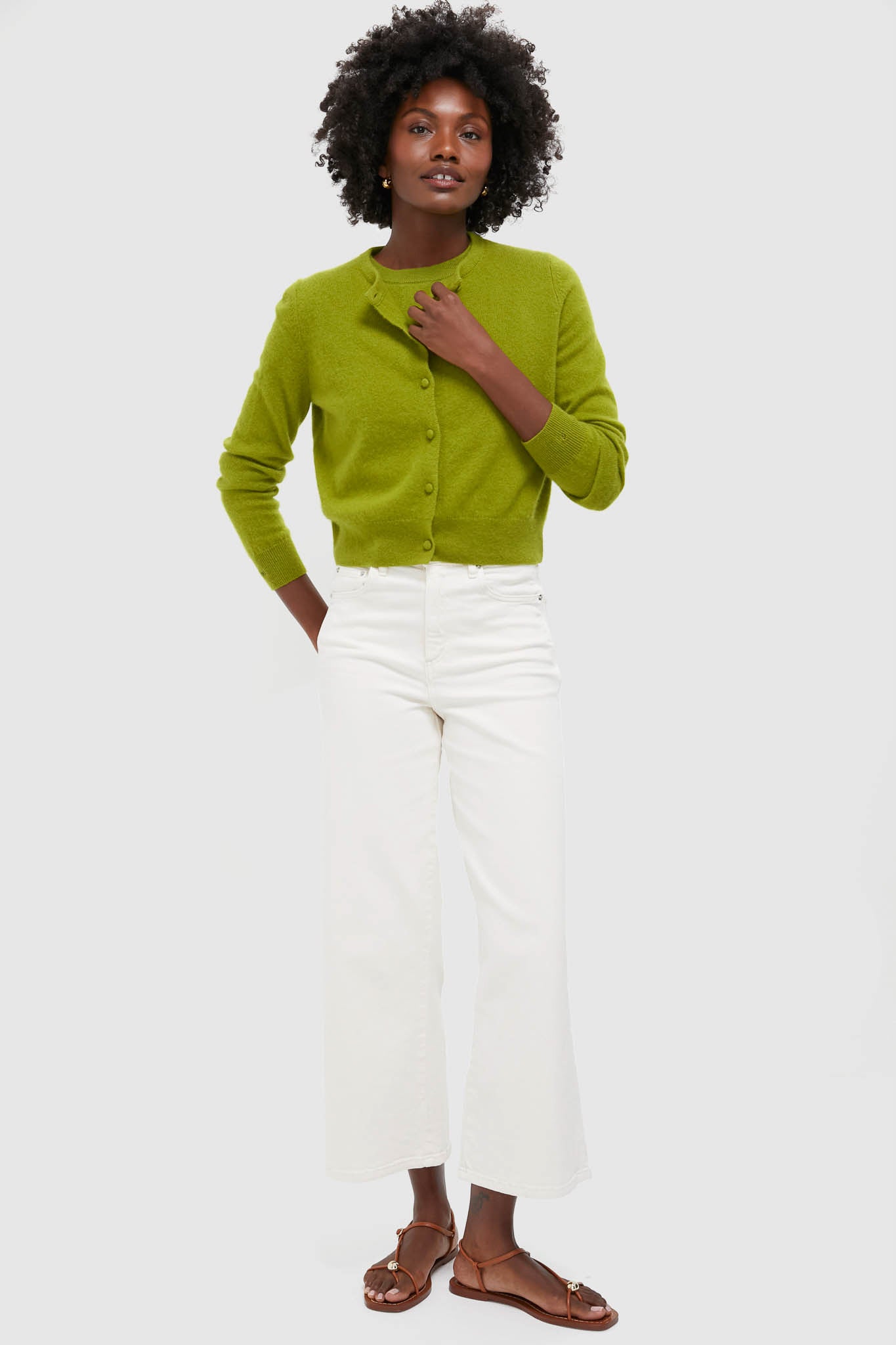 Woodbine Green Riley Cashmere Cardigan