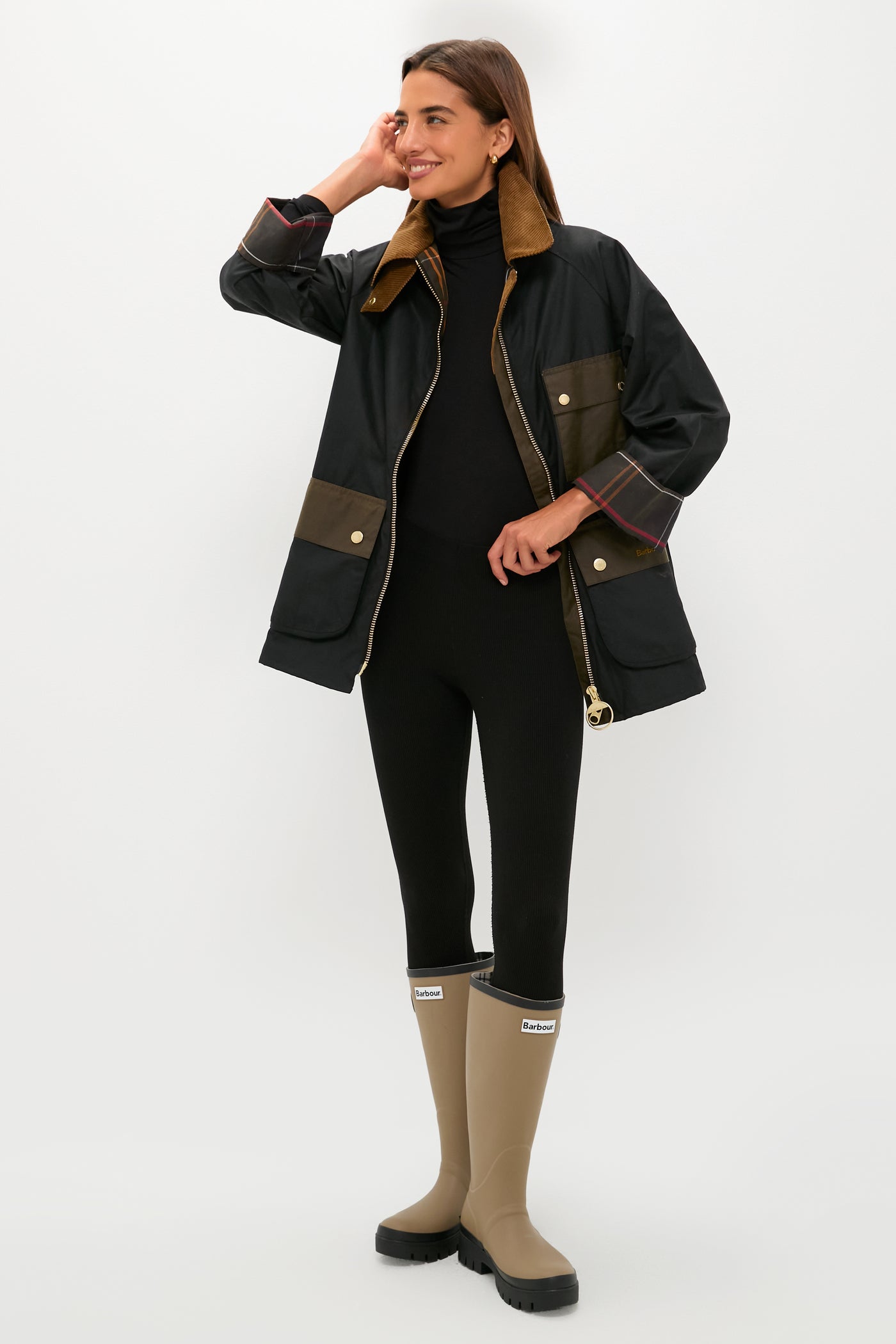 Black Luella Wax Jacket