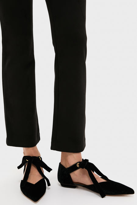 Black Corinna Bow Flats