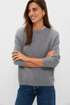 Shadow Gray Bodie Cashmere Boyfriend Crewneck
