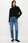 Black Cashmere Boyfriend Bodie Crewneck