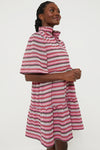 Zigzag Knit Stripe Crawford Dress