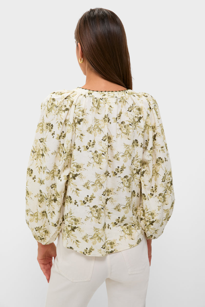 Sage & Ivory Floral Stella Blouse