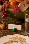Malachite Gem Place Card Holders Set of 4