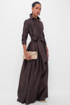 Chocolate Julip Belted Gown