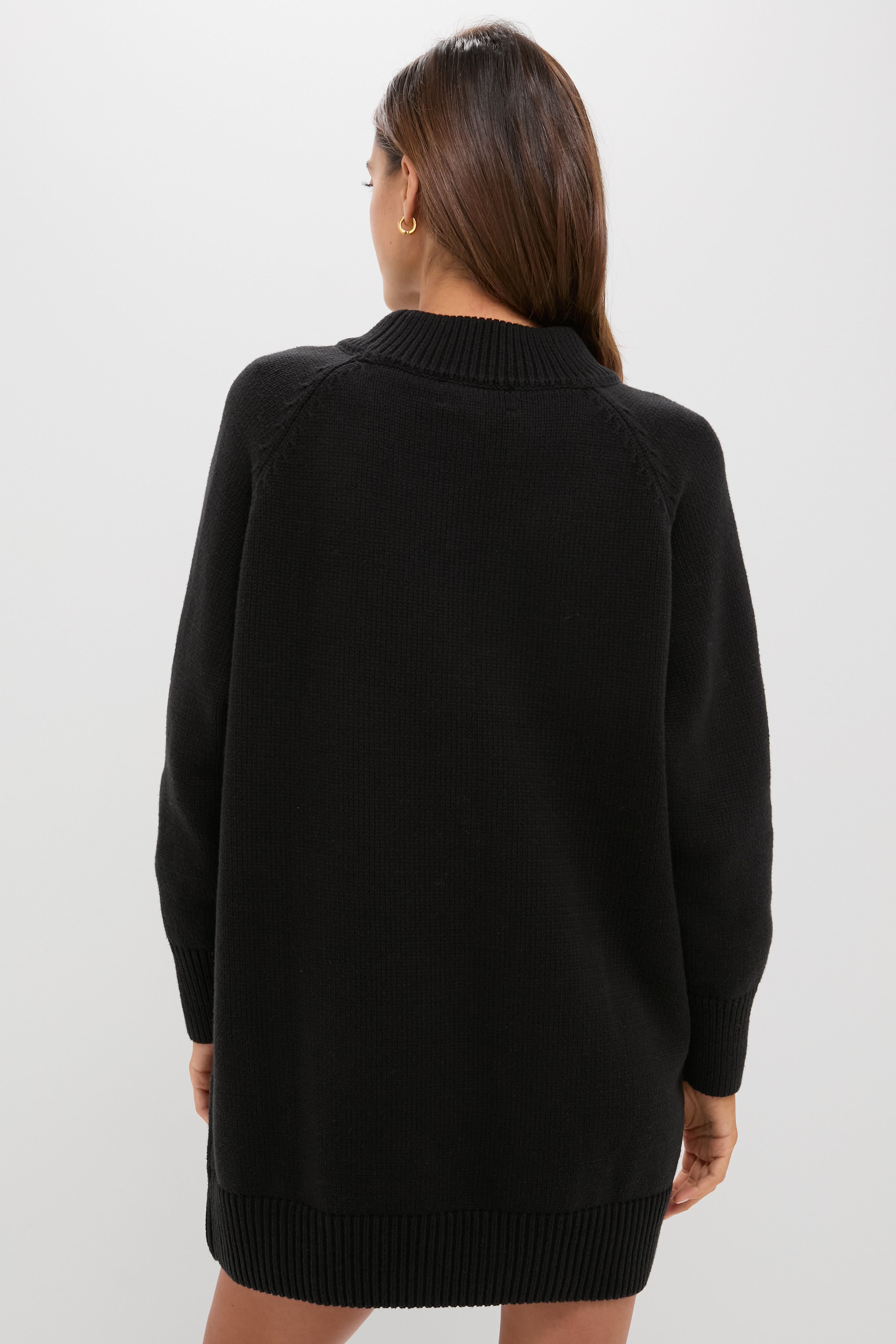 Heavyweight Black Kristen Sweater Dress | Pomander Place