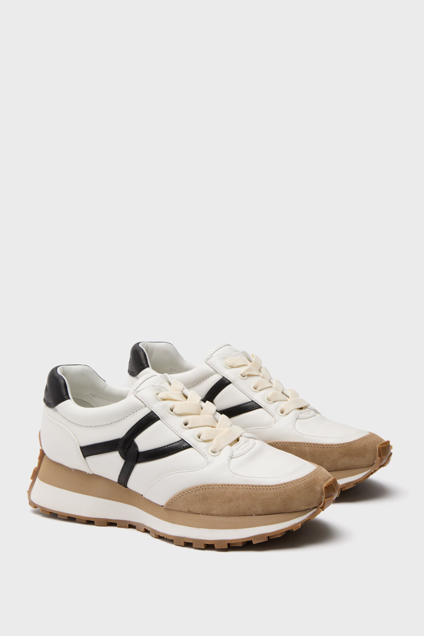 Coconut and Black Valentina Sneakers